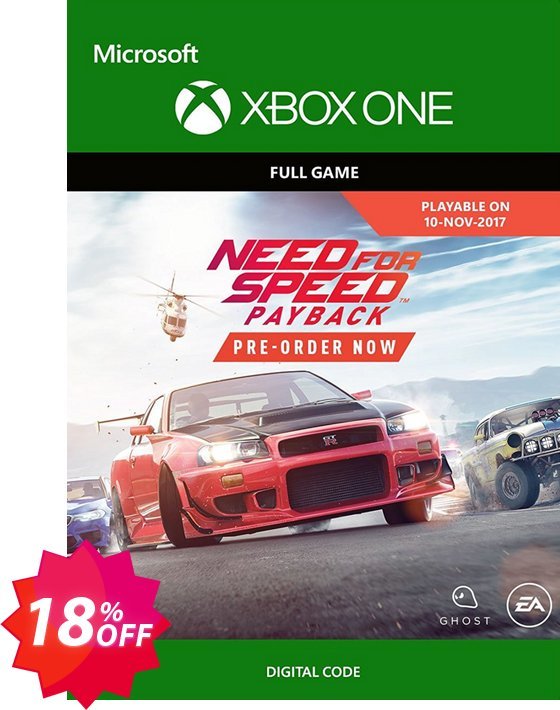 Need for Speed Payback Xbox One Coupon code 18% discount 
