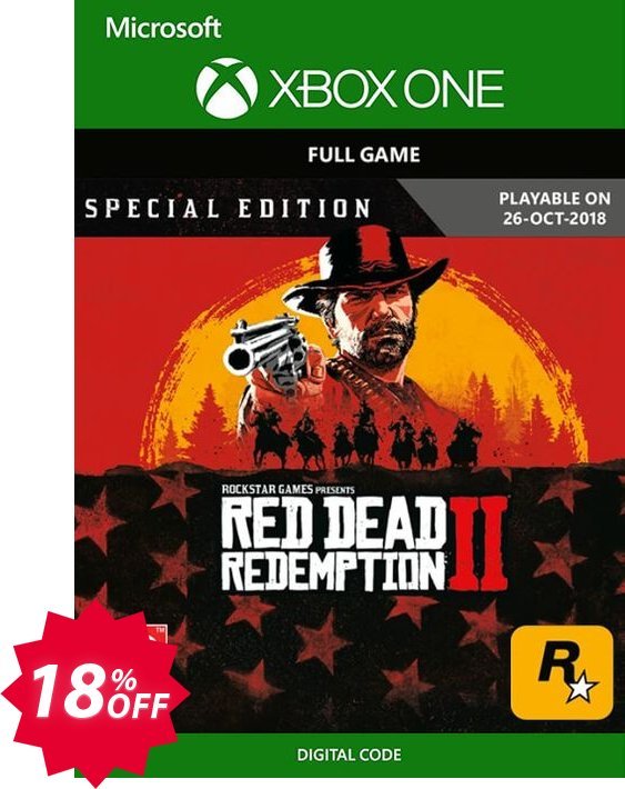 Red Dead Redemption 2: Special Edition Xbox One Coupon code 18% discount 