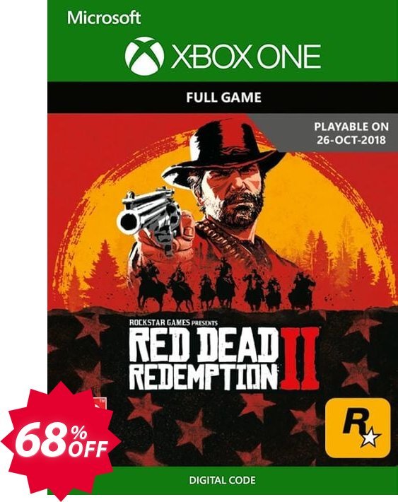 Red Dead Redemption 2 Xbox One Coupon code 68% discount 