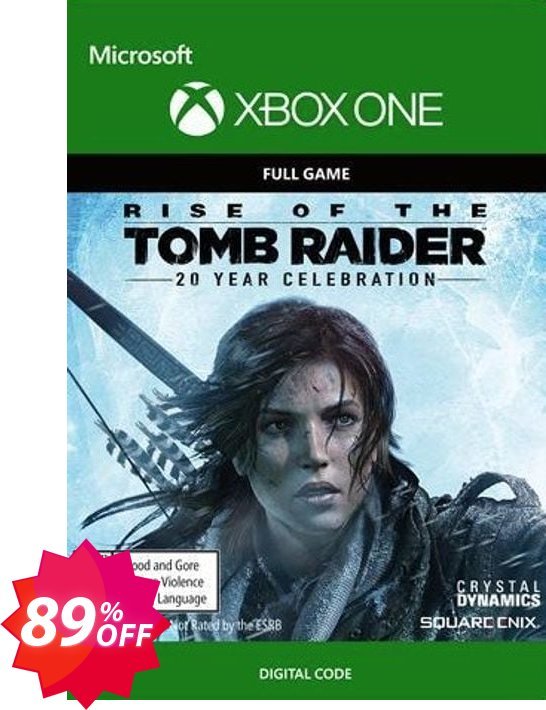 Rise of the Tomb Raider 20 Year Celebration Xbox One Coupon code 89% discount 