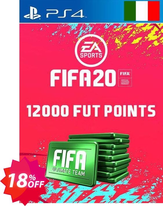 12000 FIFA 20 Ultimate Team Points PS4, Italy  Coupon code 18% discount 