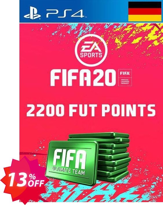 2200 FIFA 20 Ultimate Team Points PS4, Germany  Coupon code 13% discount 