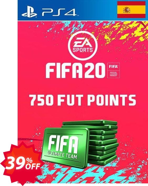 750 FIFA 20 Ultimate Team Points PS4, Spain  Coupon code 39% discount 
