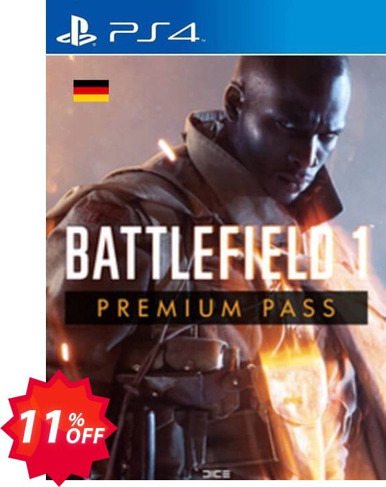 Battlefield 1 Premium Pass PS4, Germany  Coupon code 11% discount 