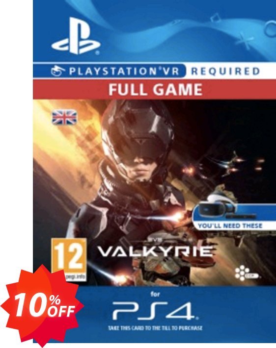 EVE Valkyrie VR PS4 Coupon code 10% discount 