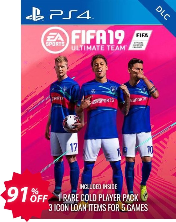 Fifa 19 Ultimate Team Rare Players Pack Bundle DLC PS4, EU  Coupon code 91% discount 