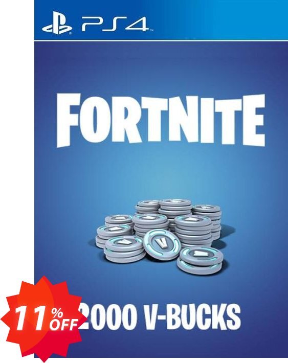 Fortnite - 2000 V-Bucks PS4, EU  Coupon code 11% discount 