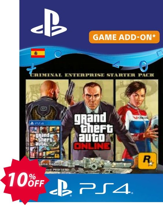 Grand Theft Auto Online - Criminal Enterprise Starter Pack PS4, Spain  Coupon code 10% discount 