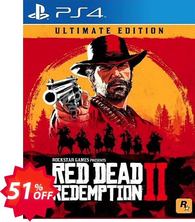 Red Dead Redemption 2 Ultimate Edition PS4 US/CA Coupon code 51% discount 