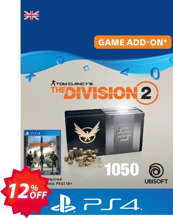 Tom Clancy's The Division 2 PS4 - 1050 Premium Credits Pack Coupon code 12% discount 