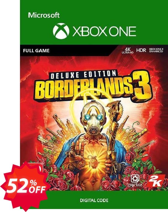 Borderlands 3: Deluxe Edition Xbox One Coupon code 52% discount 