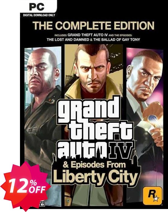 Grand Theft Auto IV 4: Complete Edition PC Coupon code 12% discount 