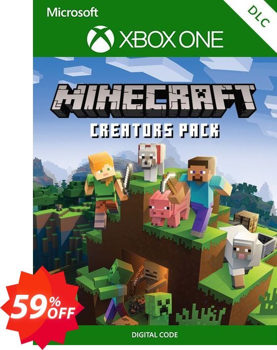 Minecraft Creators Pack Xbox One Coupon code 59% discount 