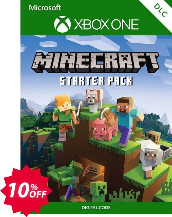 Minecraft Starter Pack Xbox One Coupon code 10% discount 