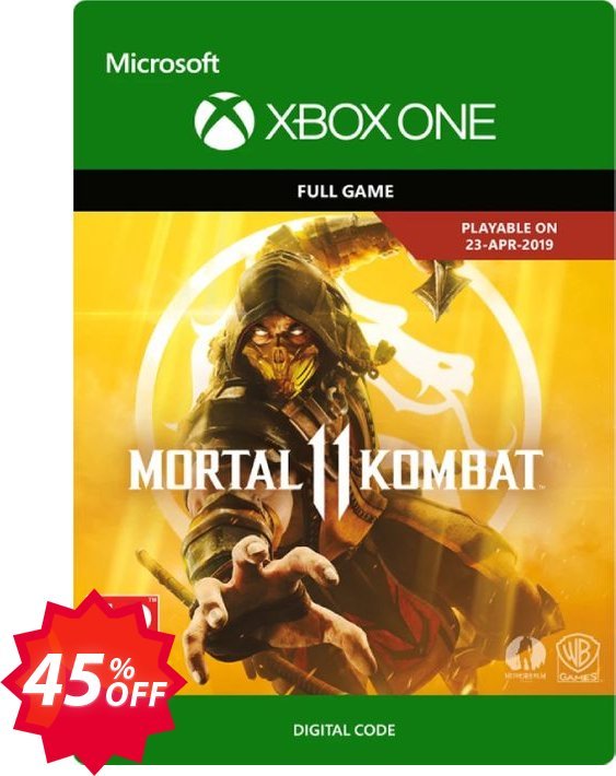 Mortal Kombat 11 Xbox One Coupon code 45% discount 