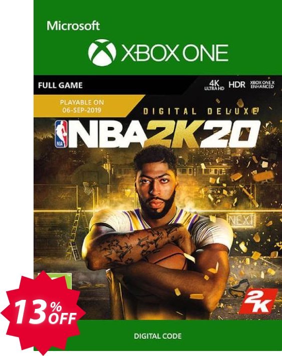 NBA 2K20: Deluxe Edition Xbox One Coupon code 13% discount 