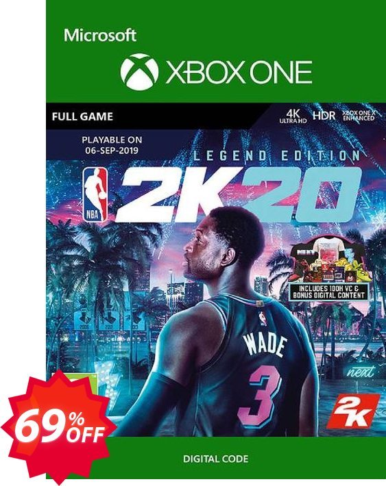 NBA 2K20: Legendary Edition Xbox One Coupon code 69% discount 