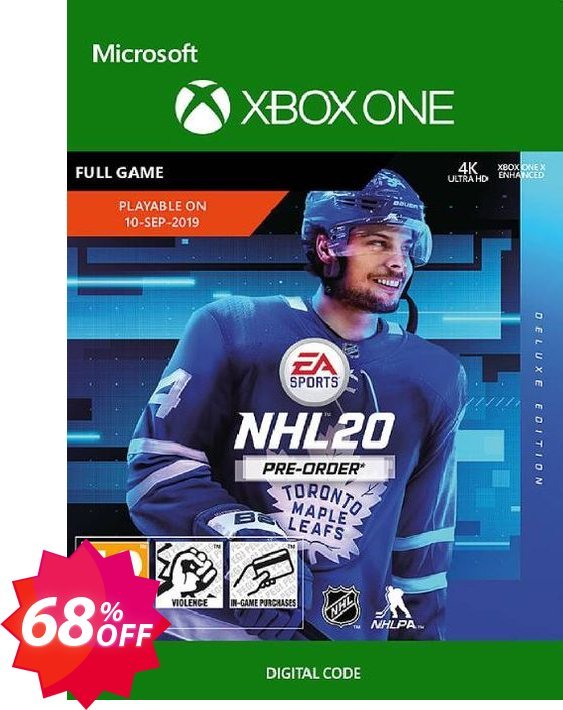 NHL 20: Deluxe Edition Xbox One Coupon code 68% discount 