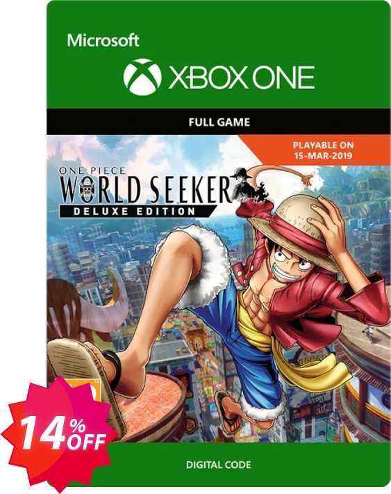One Piece World Seeker Deluxe Edition Xbox One Coupon code 14% discount 