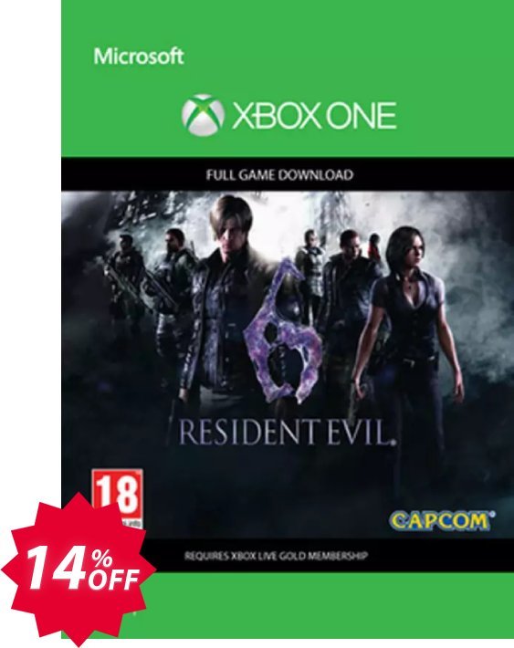 Resident Evil 6 Xbox One Coupon code 14% discount 