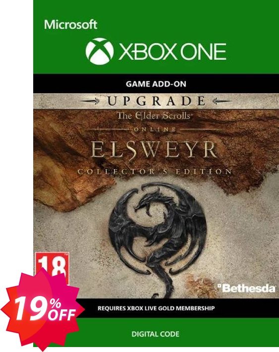 The Elder Scrolls Online Elsweyr Collectors Edition Upgrade Xbox One Coupon code 19% discount 