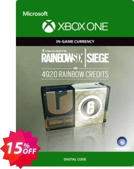 Tom Clancy's Rainbow Six Siege 4920 Credits Pack Xbox One Coupon code 15% discount 