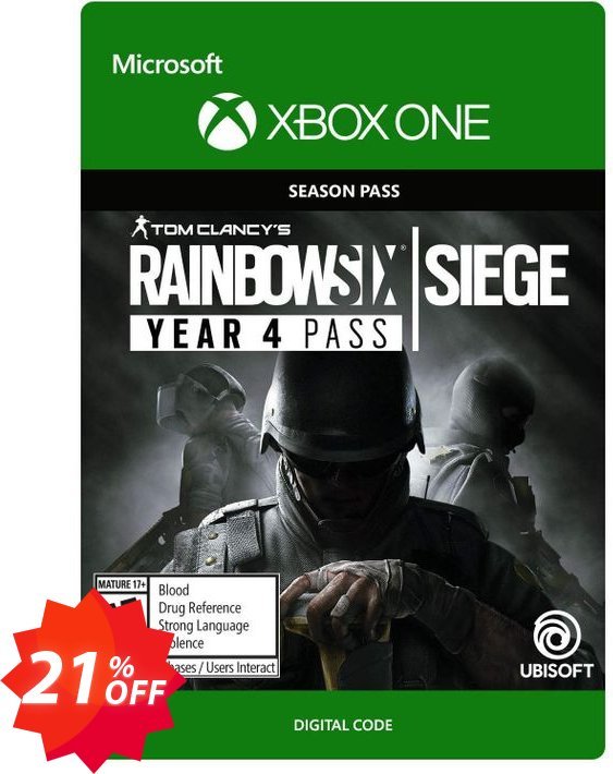 Tom Clancys Rainbow Six Siege - Year 4 Pass Xbox One Coupon code 21% discount 