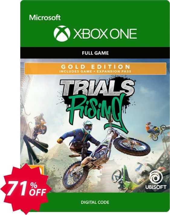 Trials Rising Gold Edition Xbox One Coupon code 71% discount 