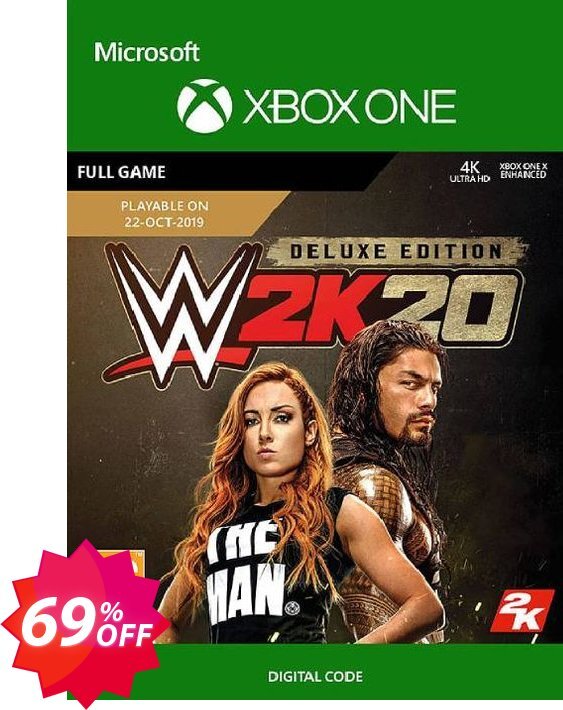 WWE 2K20: Deluxe Edition Xbox One Coupon code 69% discount 