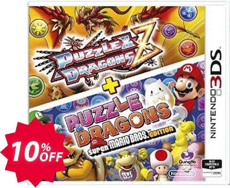 Puzzle and Dragons Z + Puzzle and Dragons Super Mario Bros. Edition Nintendo 3DS/2DS - Game Code Coupon code 10% discount 