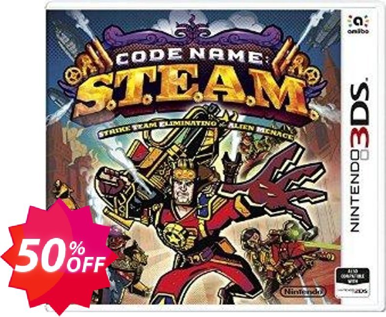 Code Name: S.T.E.A.M. 3DS - Game Code Coupon code 50% discount 