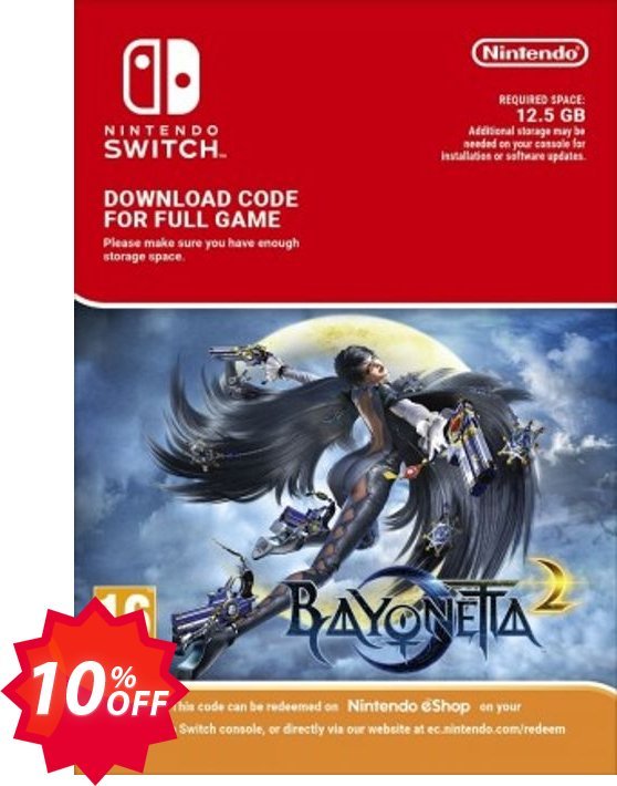 Bayonetta 2 Switch Coupon code 10% discount 