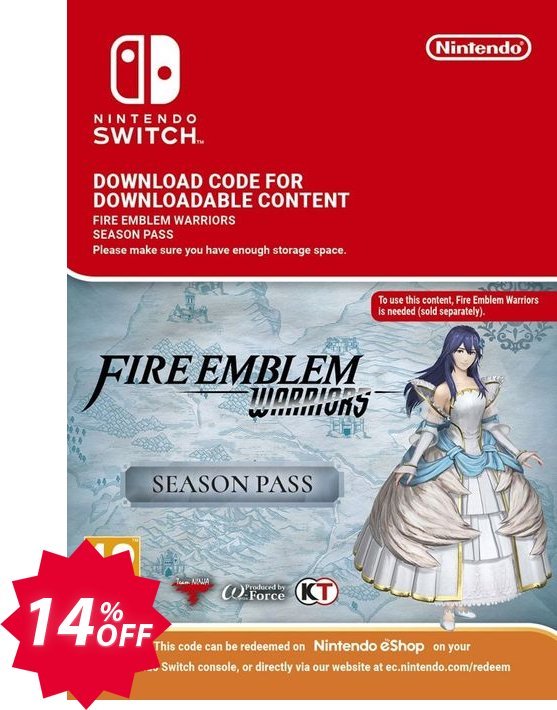 Fire Emblem Warriors Season Pass Switch Coupon code 14% discount 