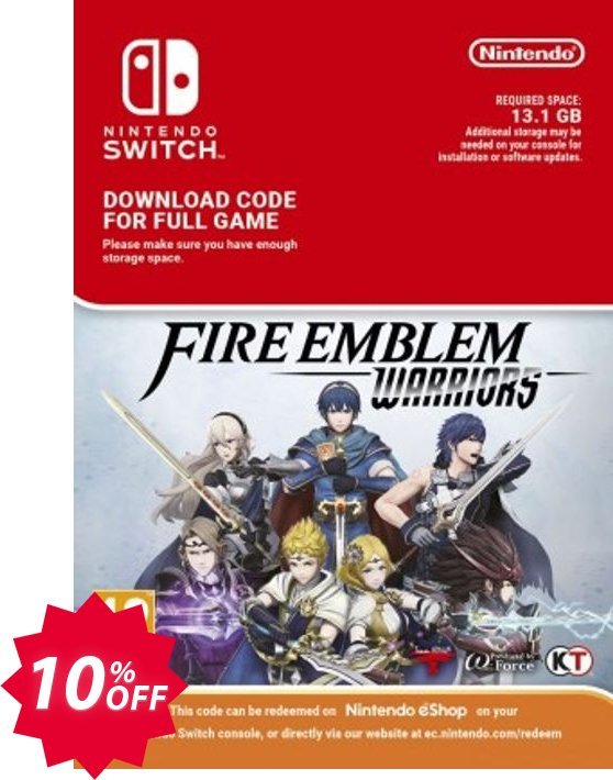 Fire Emblem Warriors Switch Coupon code 10% discount 
