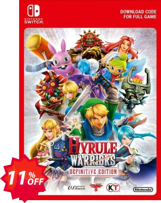 Hyrule Warriors: Definitive Edition Switch Coupon code 11% discount 