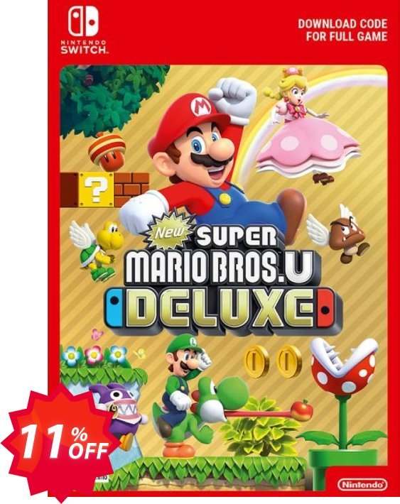 New Super Mario Bros. U Deluxe Switch Coupon code 11% discount 