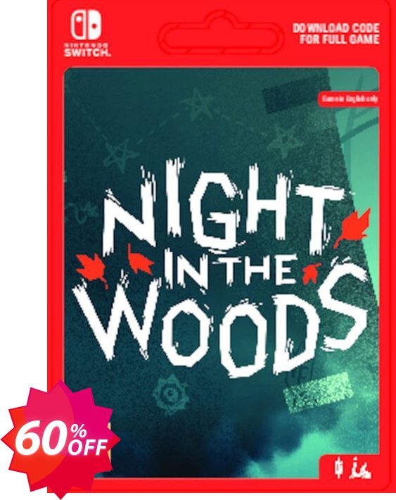Night in the Woods Switch Coupon code 60% discount 