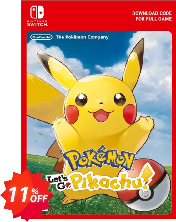 Pokemon Let's Go! Pikachu Switch Coupon code 11% discount 