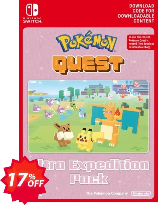 Pokemon Quest - Ultra Expedition Pack Switch Coupon code 17% discount 