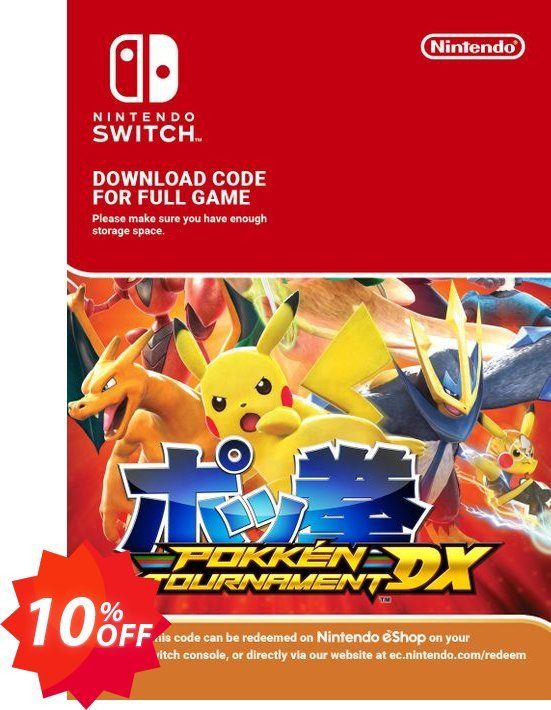 Pokken Tournament DX Switch Coupon code 10% discount 