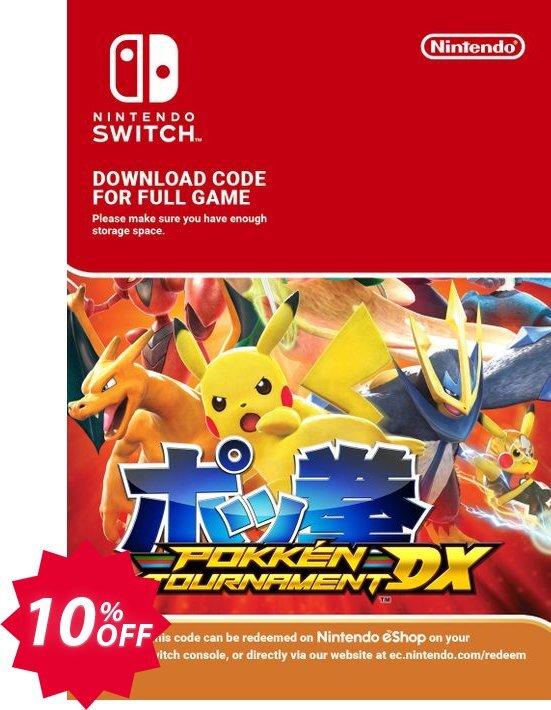 Pokken Tournament DX Switch Coupon code 10% discount 