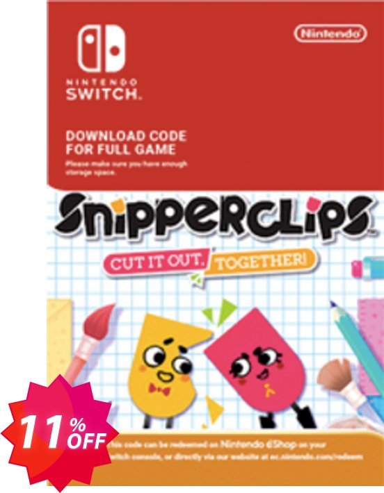 SnipperClips - Cut It Out Together Switch Coupon code 11% discount 