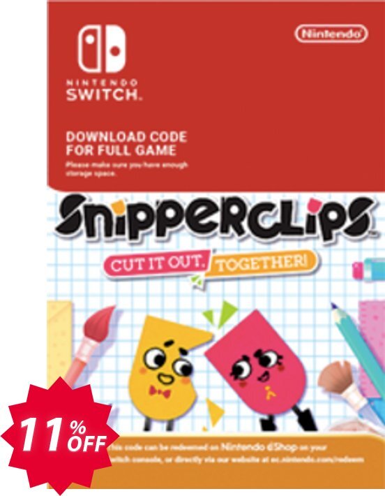 SnipperClips - Cut It Out Together Switch Coupon code 11% discount 