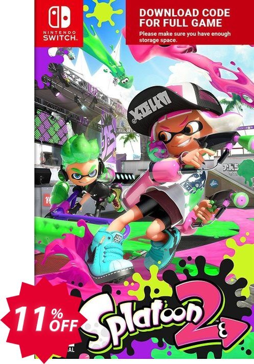 Splatoon 2 Switch Coupon code 11% discount 