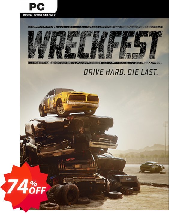 Wreckfest PC Coupon code 74% discount 