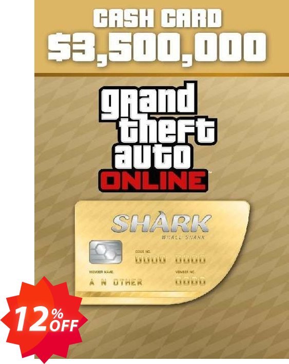 GTA V 5 Whale Shark Cash Card - Xbox One Digital Code Coupon code 12% discount 