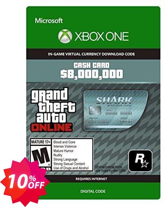 GTA V 5 Megalodon Shark Cash Card - Xbox One Digital Code Coupon code 10% discount 