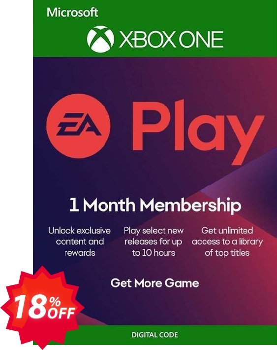 EA Access - Monthly Subscription, Xbox One  Coupon code 18% discount 