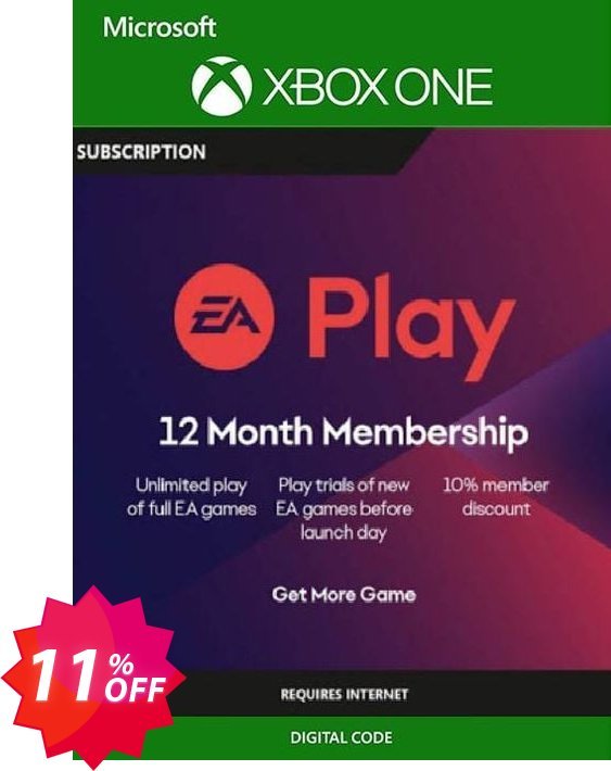 EA Access - 12 Month Subscription, Xbox One  Coupon code 11% discount 