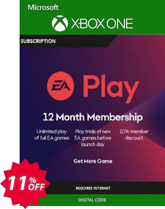 EA Access - 12 Month Subscription, Xbox One  Coupon code 11% discount 